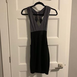 Open back mini dress
